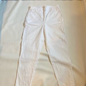Eileen Fisher white cotton jeans size 10 EUC